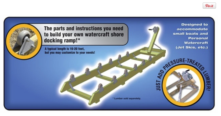 Boat Ramp Kit [1,200lb Capacity | Wood Not Included]